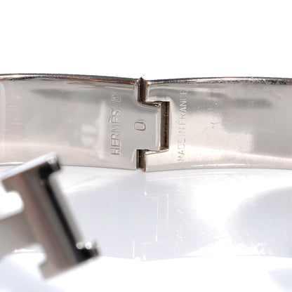Hermes Enamel Narrow Clic Clac H Bracelet PM White 6 of 6