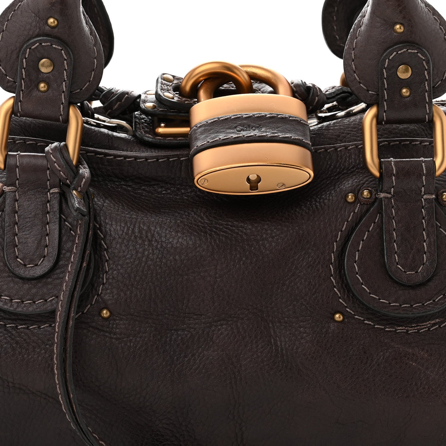 Chloe Calfskin Medium Paddington Satchel Chocolate 8 of 10