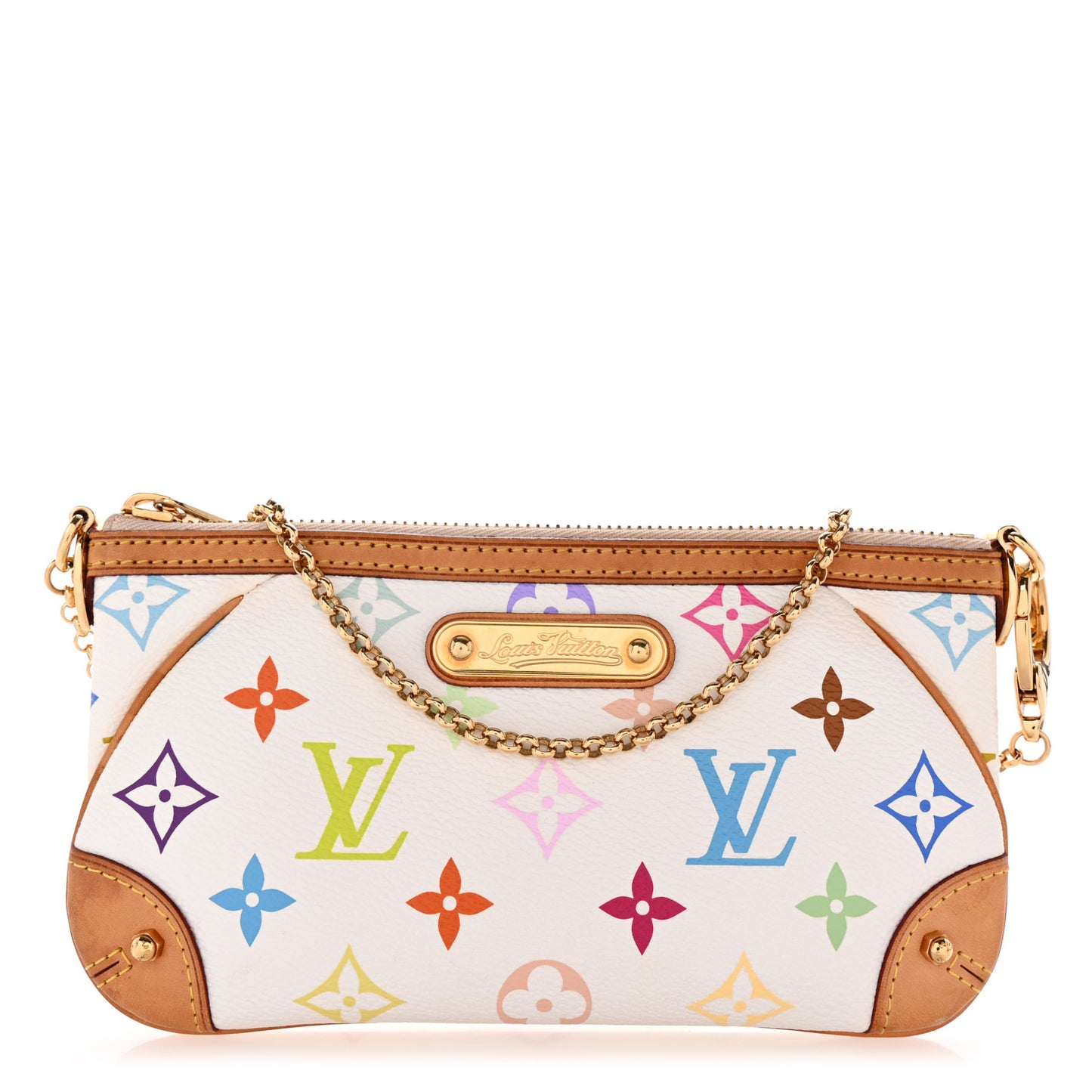 Monogram Multicolor Pochette Milla MM White