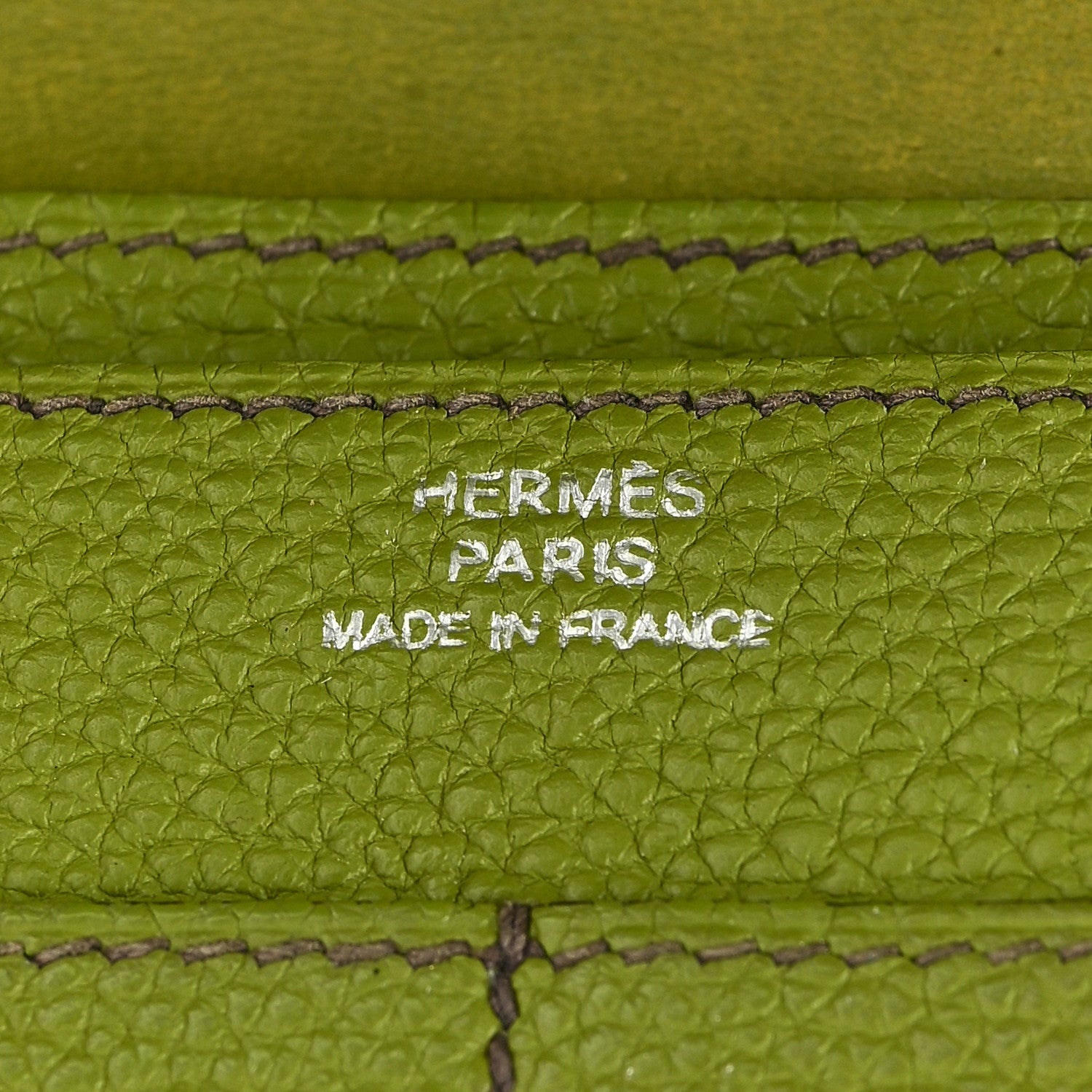 Hermes Togo Dogon Duo Wallet Vert Anis 6 of 9