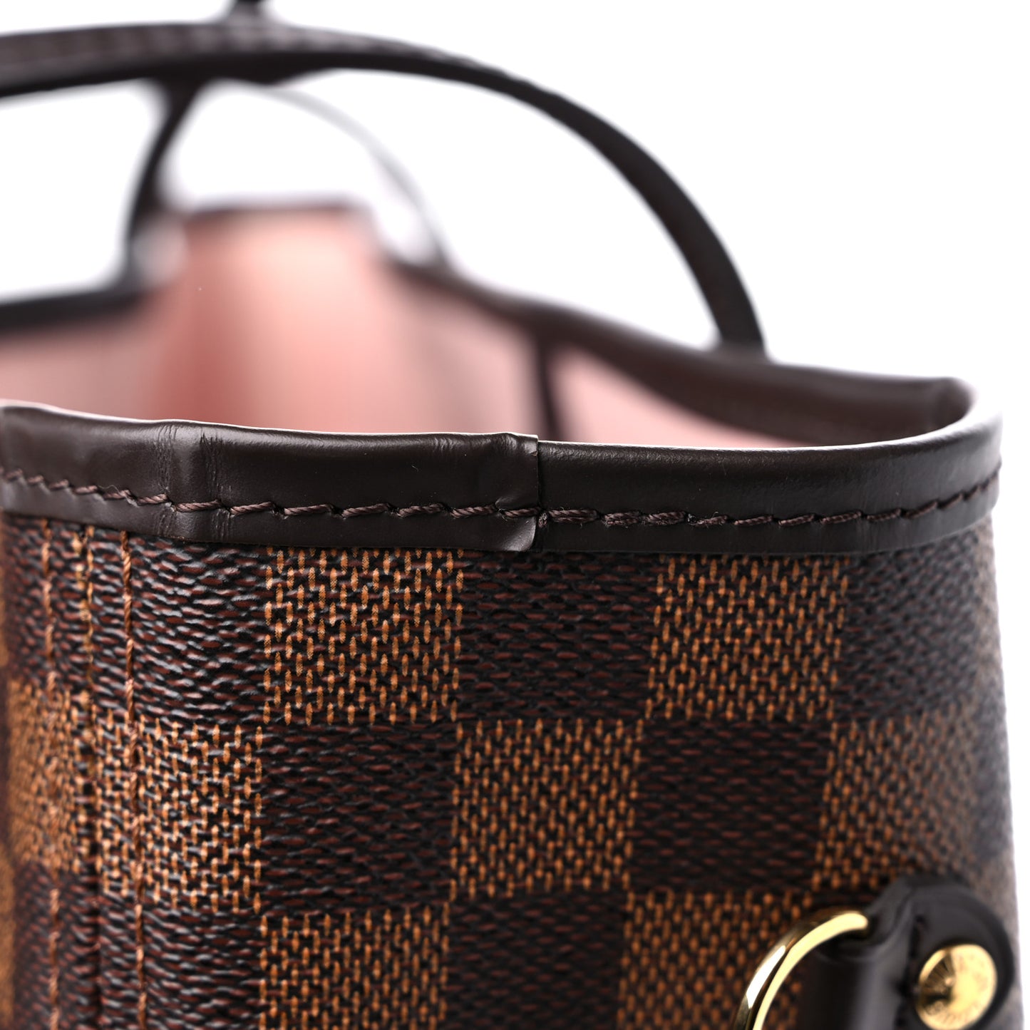 Damier Ebene Neo Neverfull MM Rose Ballerine