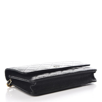 Chanel Caviar Quilted Wallet On Chain WOC Black 4 of 11