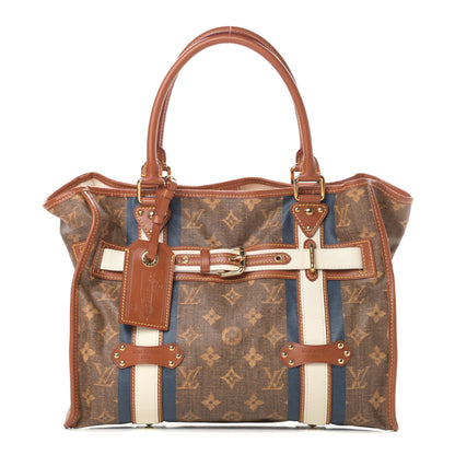 Louis Vuitton Monogram Rayures Tisse Sac GM Blue 1 of 11