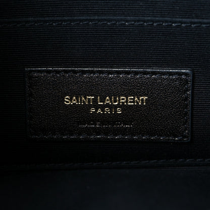 Saint Laurent Grained Lambskin Quilted Mini Becky Double Zip Bag Rouge Eros 7 of 12