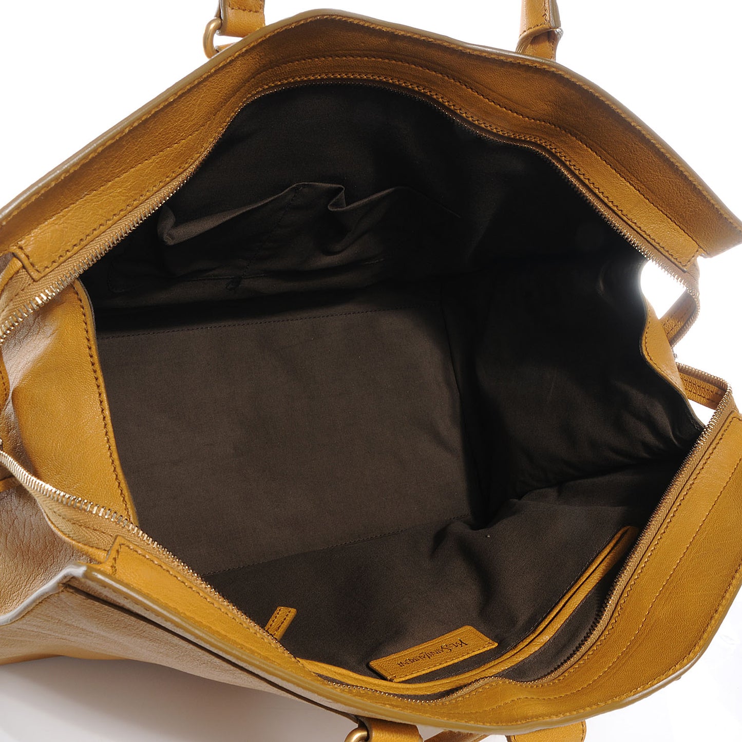 Leather Large Cabas ChYc Mustard