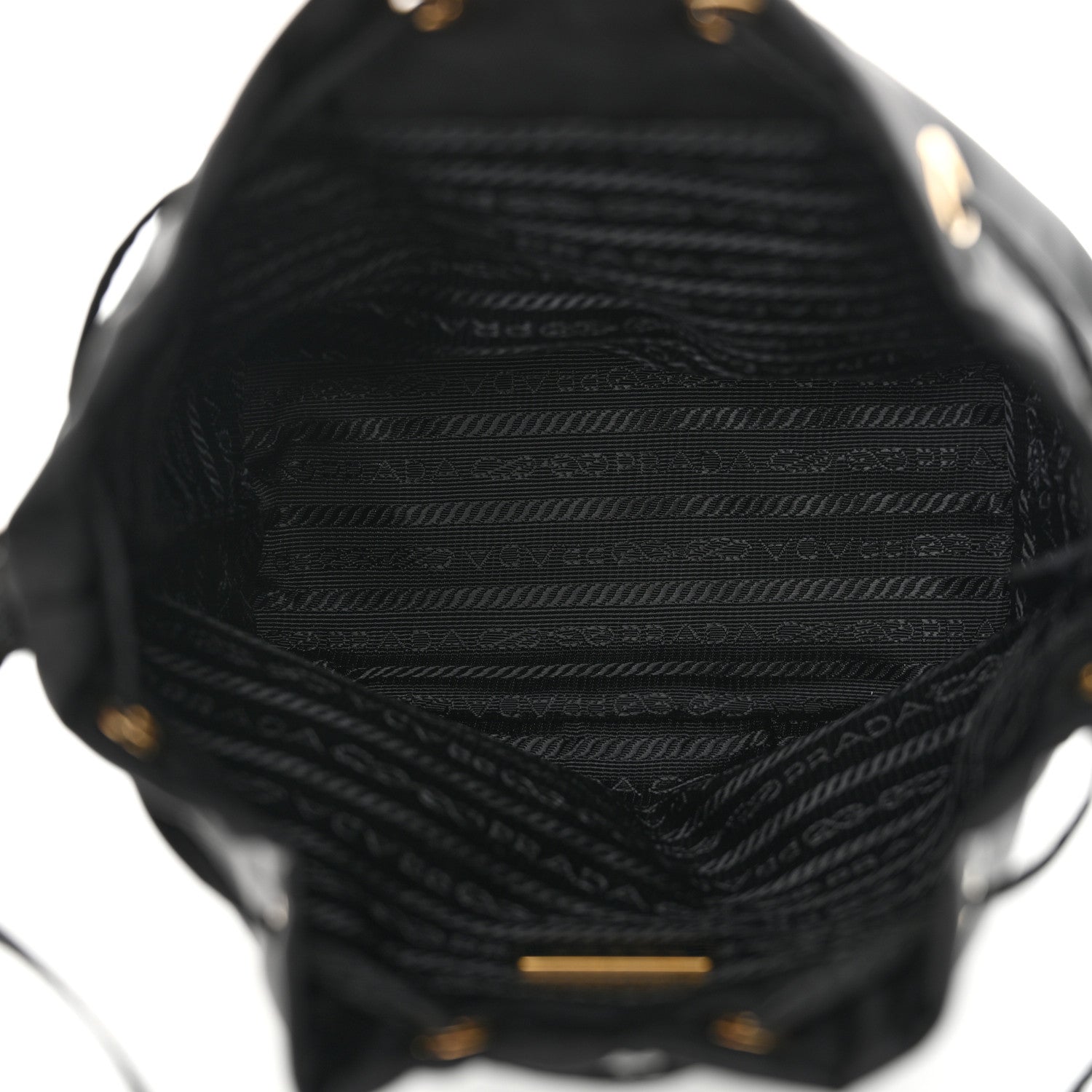 Prada Re-Nylon Saffiano Mini Re-Edition 1978 Bucket Bag Black 5 of 10