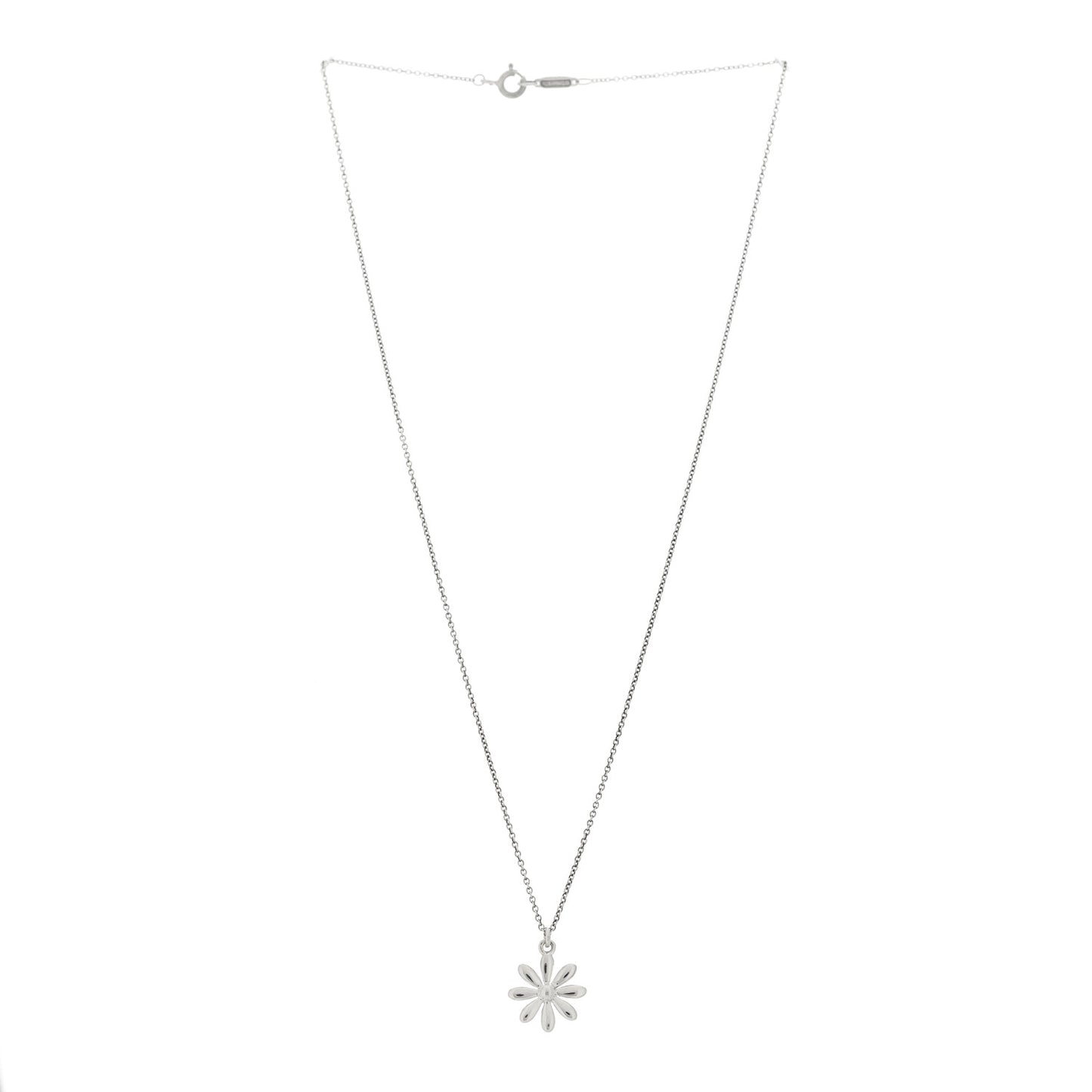 Sterling Silver Daisy Pendant Necklace