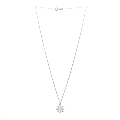 Tiffany Sterling Silver Daisy Pendant Necklace 3 of 5