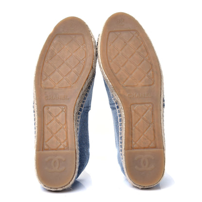Chanel Denim CC Espadrilles 39 Blue Black 7 of 11