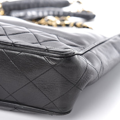 Chanel Lambskin Quilted Shopping Tote Black 13 of 15