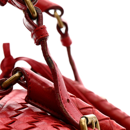 Bottega Veneta Nappa Intrecciato Montaigne Bag Red 20 of 22
