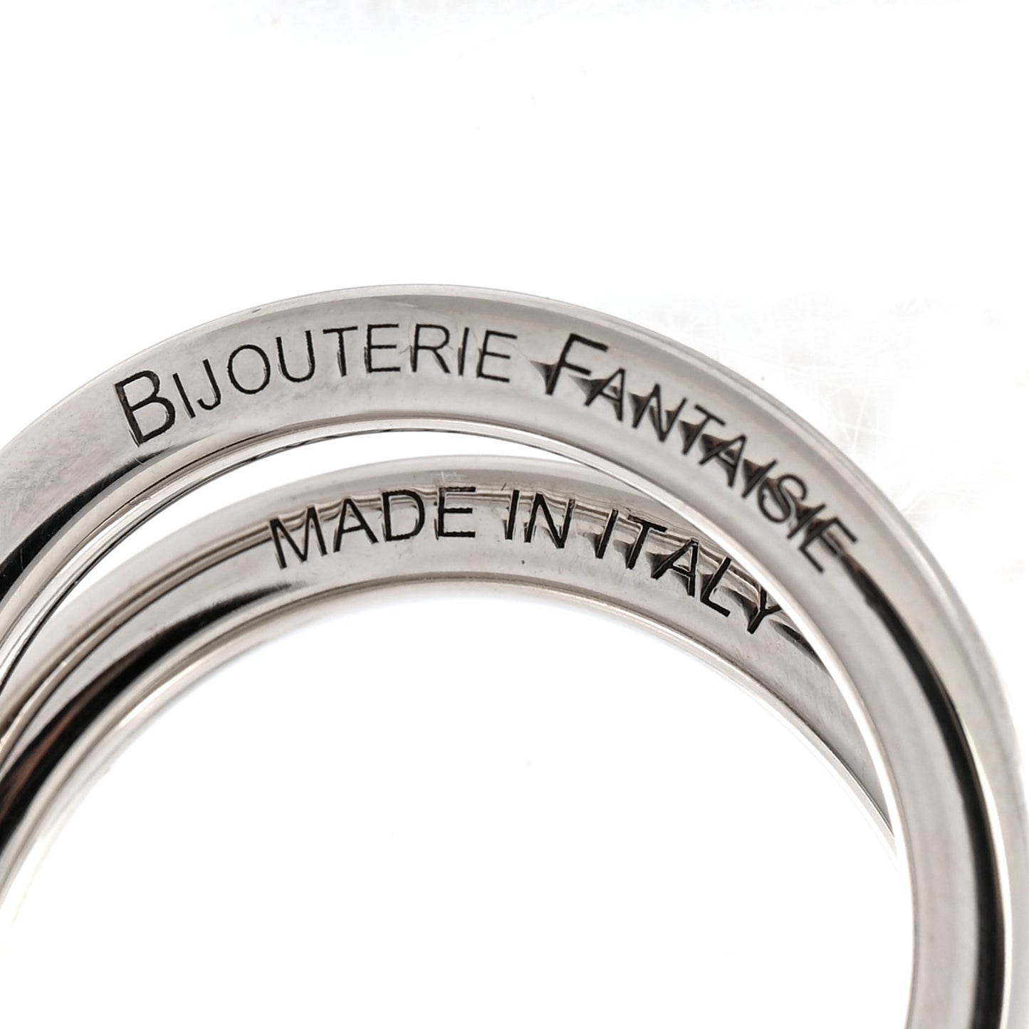Palladium Mors Scarf Ring Silver