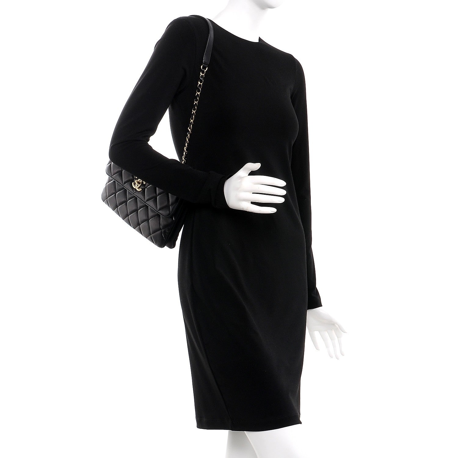 Chanel Lambskin Quilted Medium Trendy CC Flap Black 2 of 10