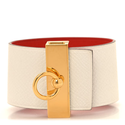 Hermes Epsom Swift Illusion Bracelet PM Craie Capucine 1 of 6
