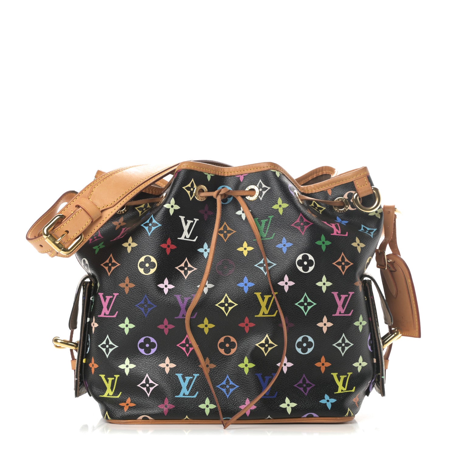 Louis Vuitton Monogram Multicolor Petit Noe Black 1 of 16