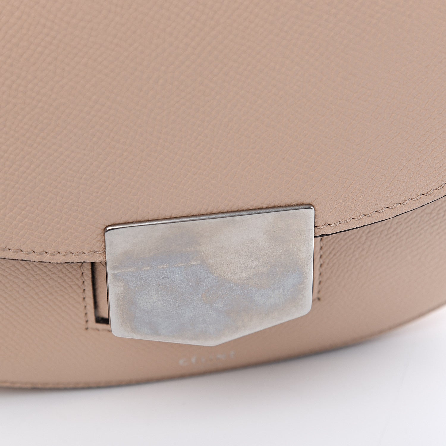 Celine Grained Calfskin Small Trotteur Light Taupe 8 of 10