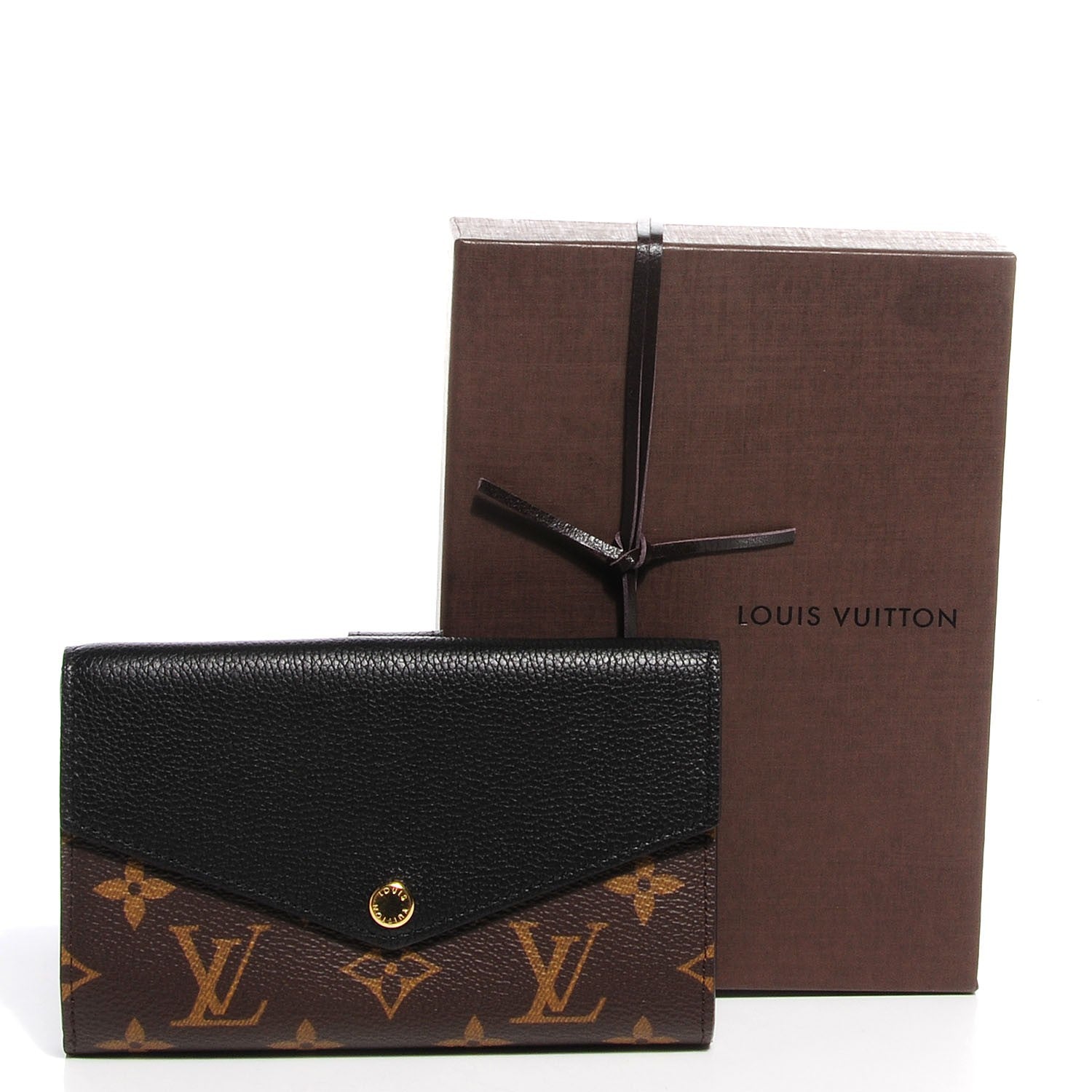 Louis Vuitton Monogram Pallas Compact Wallet Black 5 of 8
