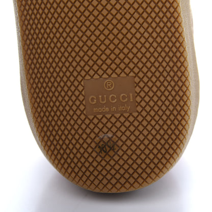 Gucci GG Monogram Suede Web Mens G74 Sneakers 10.5 Beige Ruggine Cuir 8 of 10