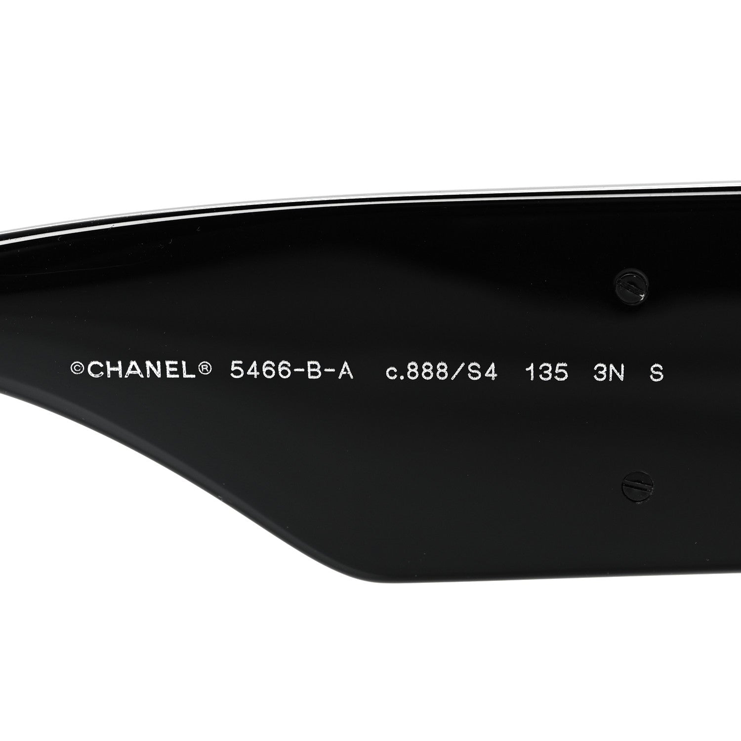 Chanel Acetate Crystal CC Shield Sunglasses 5466-B-A Black 4 of 8