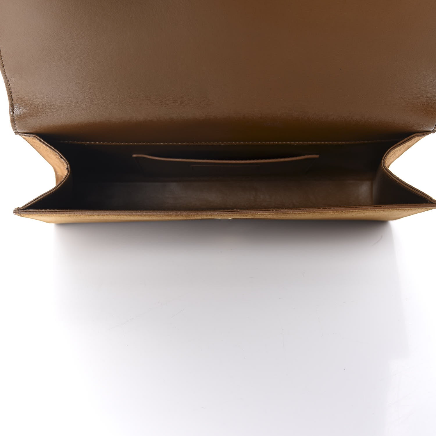 Saint Laurent Suede Cassandre Tassel Clutch Tan 5 of 12