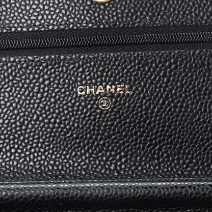 Chanel Caviar Quilted Wallet On Chain WOC Black 6 of 10