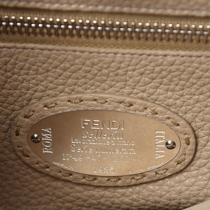 Fendi Cuoio Romano Selleria Bi-Color Medium Peekaboo Iconic Satchel Mou Deserto 8 of 8