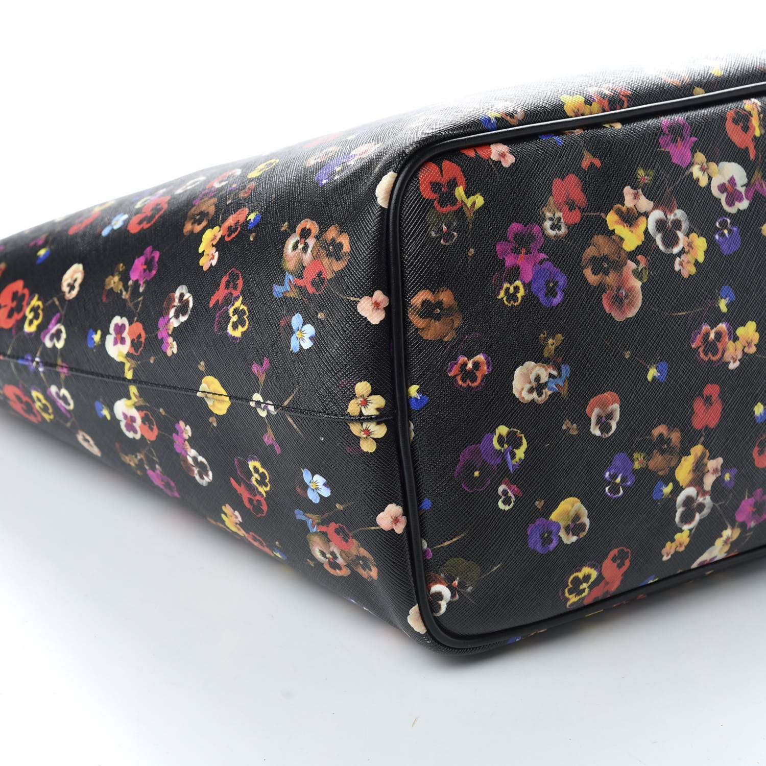 Givenchy Coated Canvas Pansy Print Large Antigona Tote Black 7 of 10