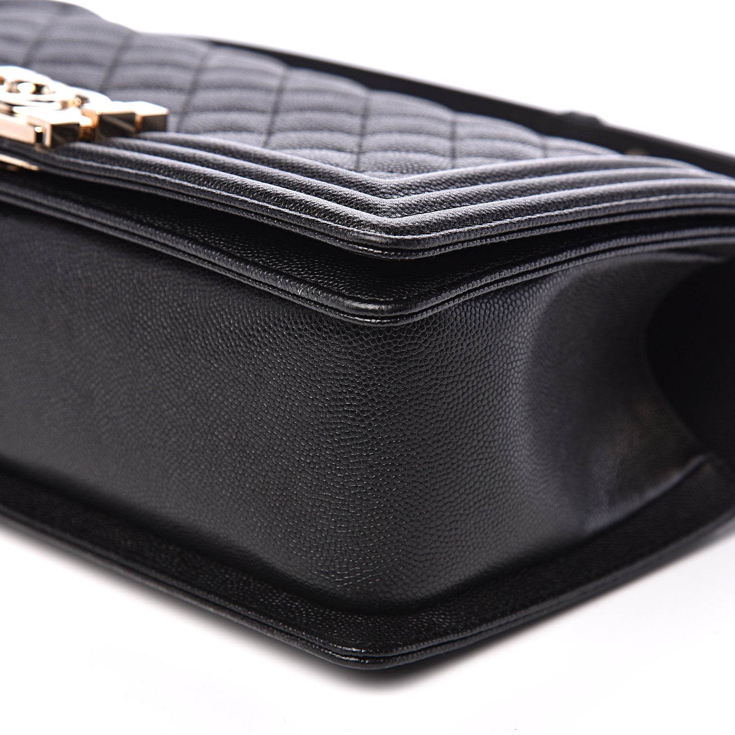 Chanel Caviar Quilted Medium Boy Flap Black 8 of 10