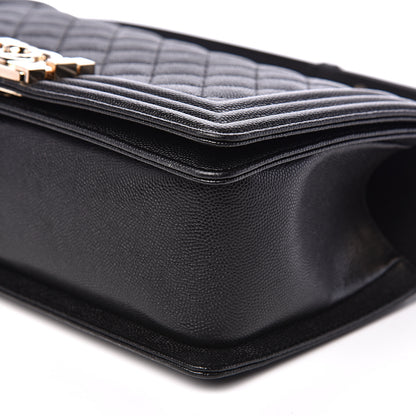 Chanel Caviar Quilted Medium Boy Flap Black 8 of 10
