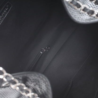 Chanel Calfskin Perforated Up In The Air Tote Black 5 of 7