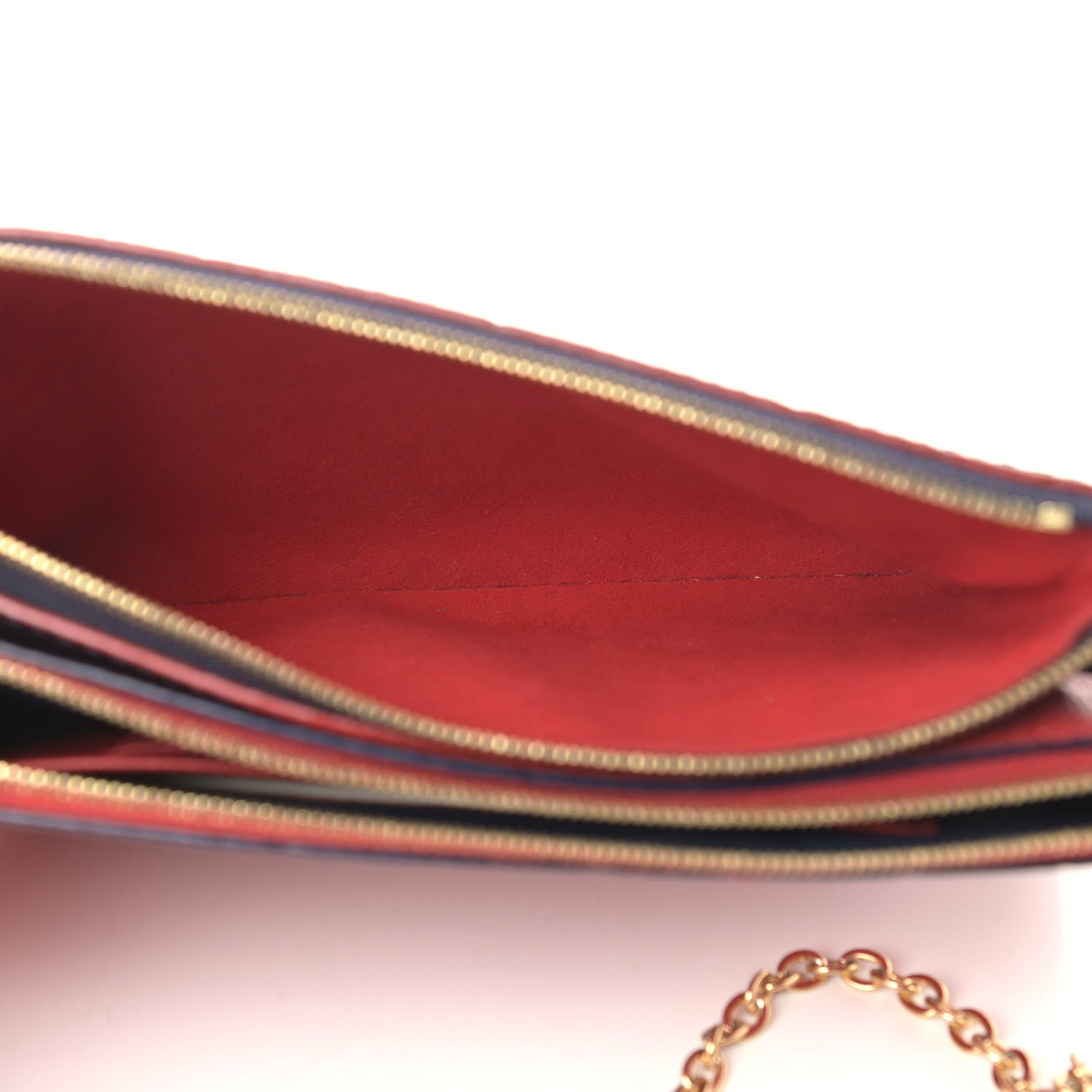 Louis Vuitton Empreinte Double Zip Pochette Marine Rouge 5 of 11