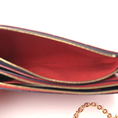Louis Vuitton Empreinte Double Zip Pochette Marine Rouge 5 of 11