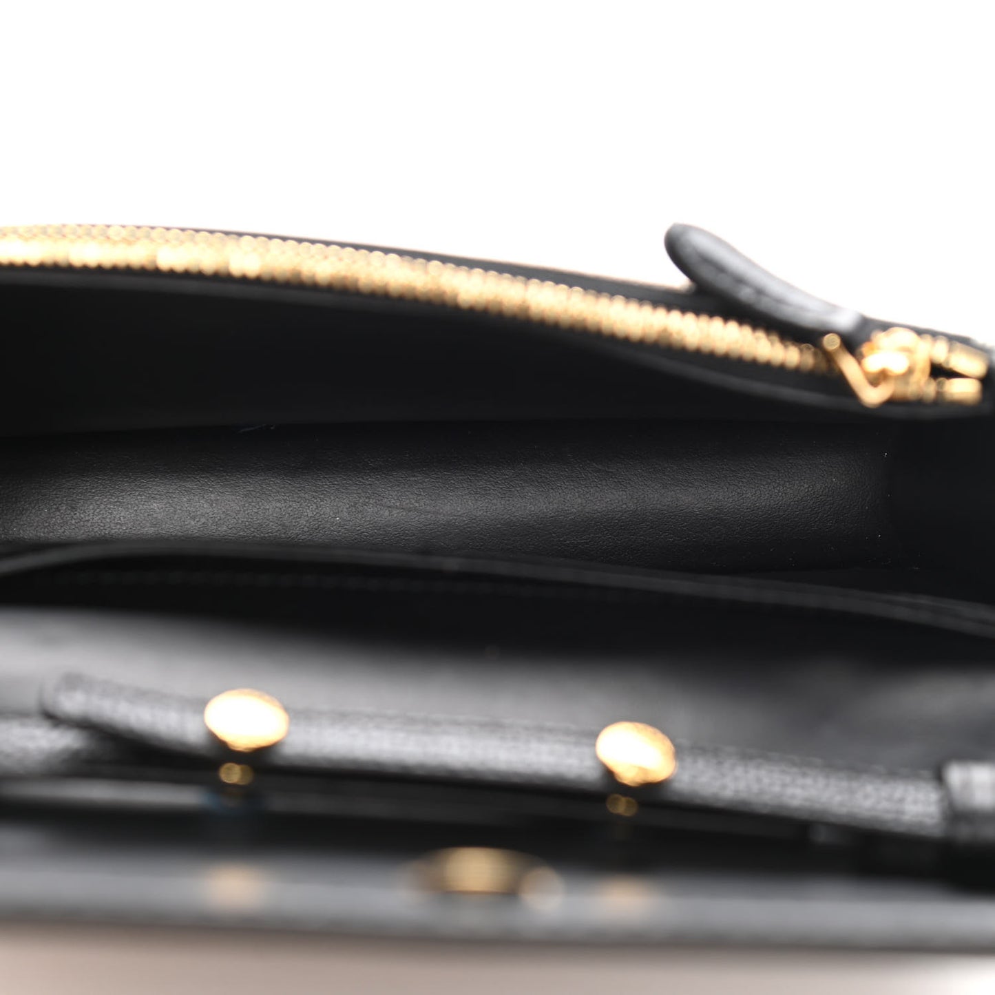 Derby Calfskin House Check Wallet On Chain Black