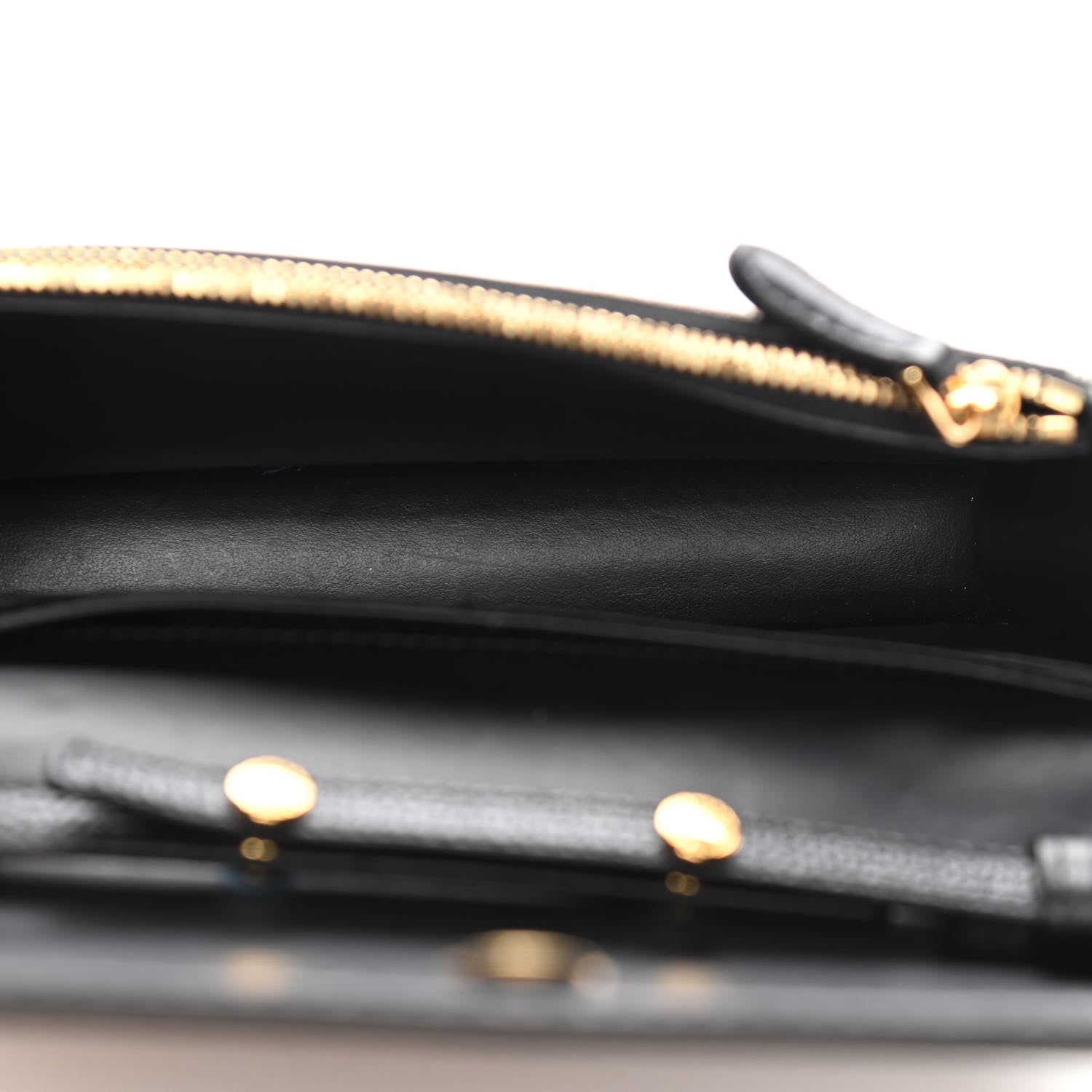 Burberry Derby Calfskin House Check Wallet On Chain Black 5 of 9