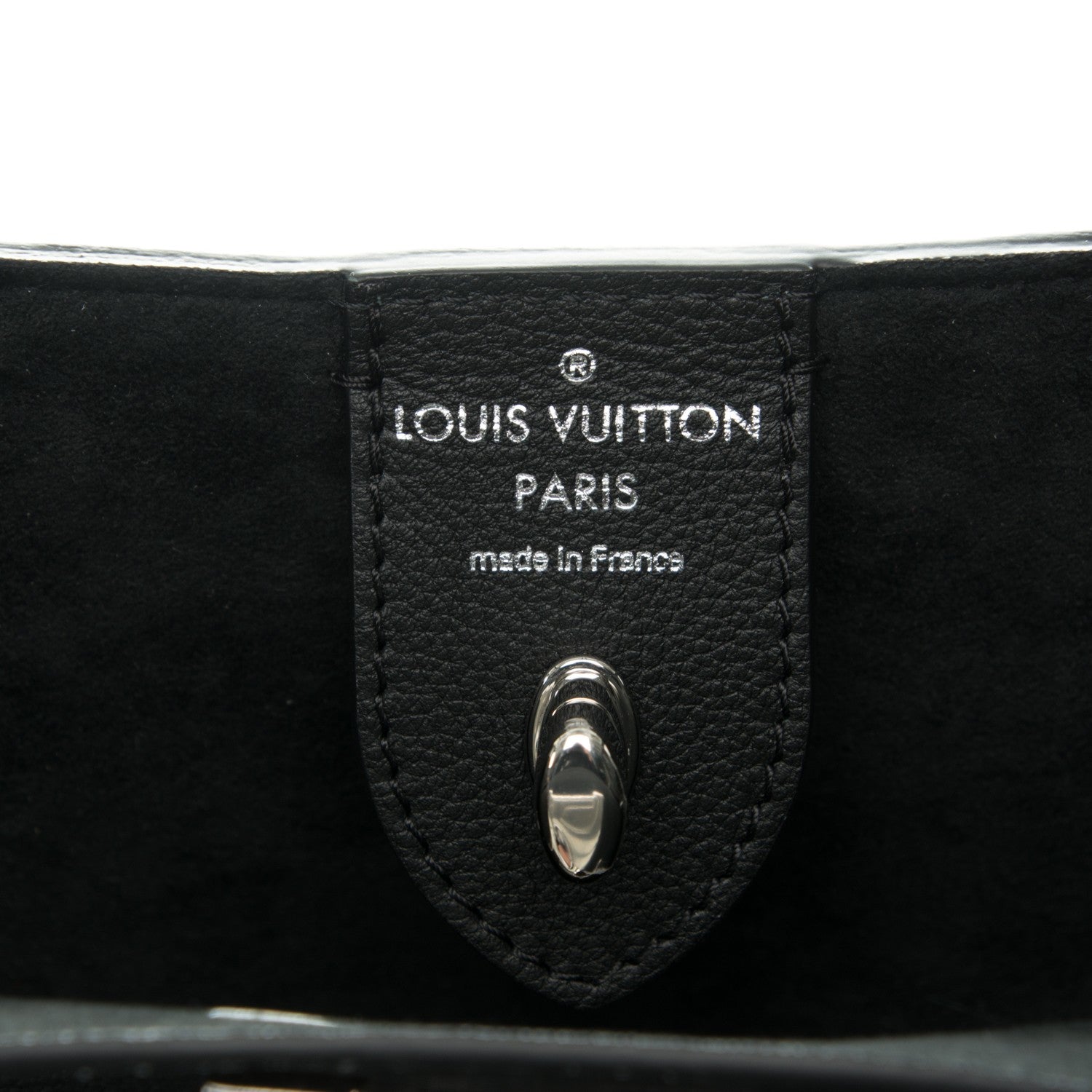 Louis Vuitton Calfskin Lockme Cabas Black 7 of 8