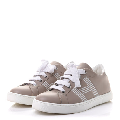 Hermes Calfskin Womens Advantage Sneakers 36 Beige Rose 3 of 10