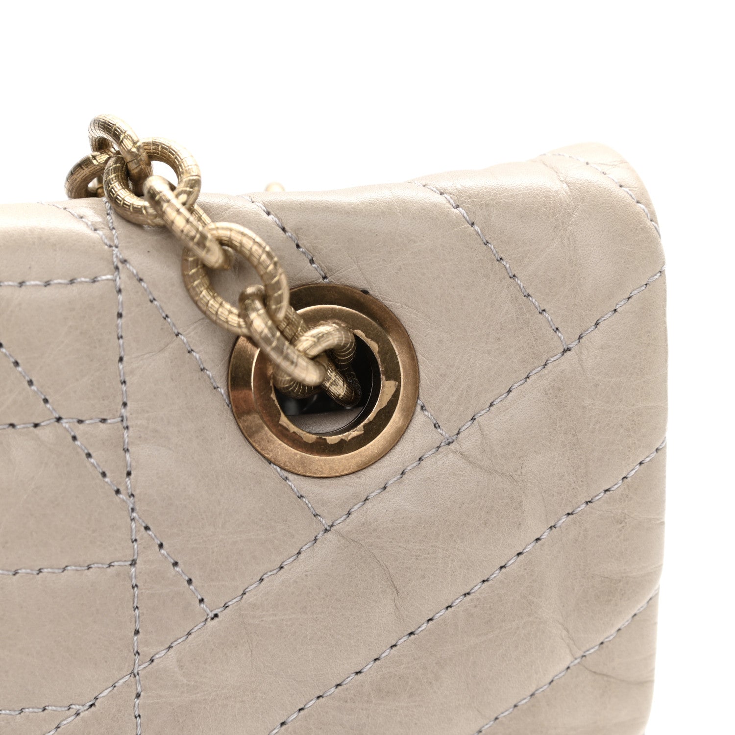 Lanvin Calfskin Quilted Medium Happy Shoulder Bag Grey 10 of 11