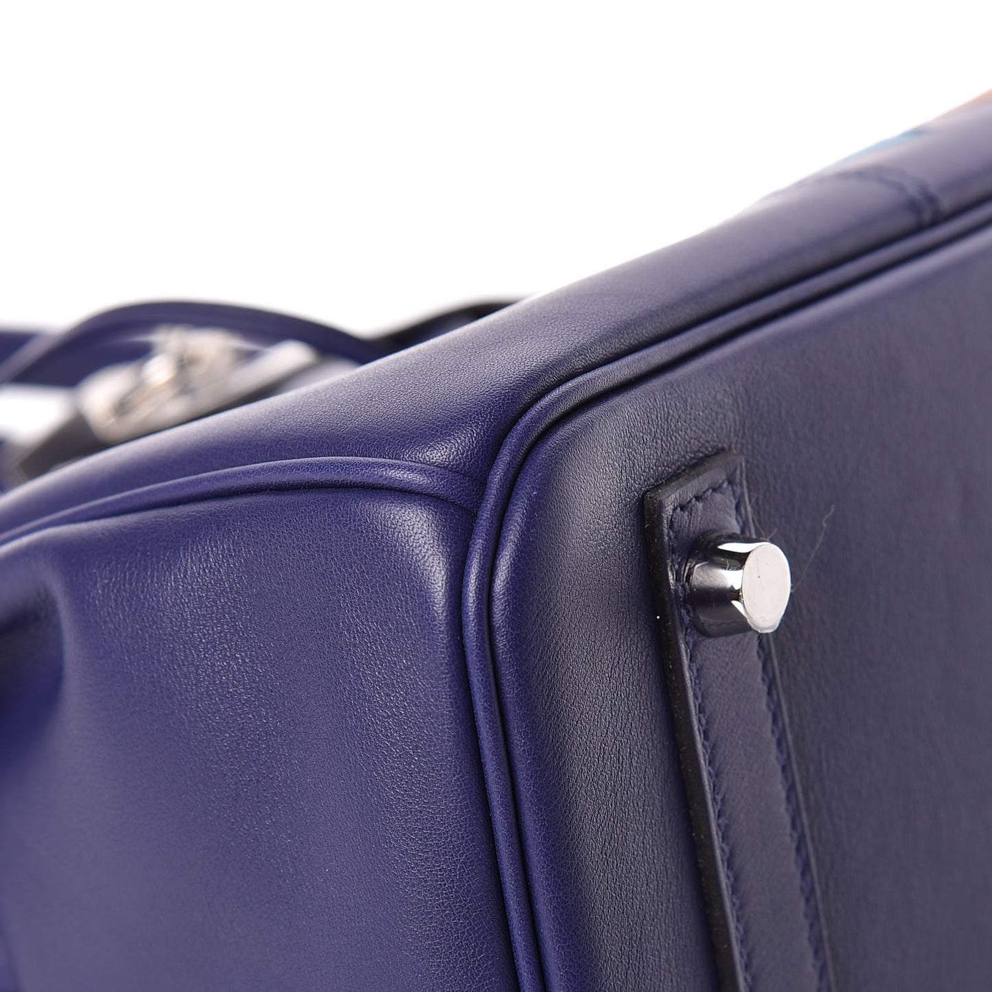 Swift Epsom Tressage Birkin 30 Bleu Encre Bleu Du Nord Gold