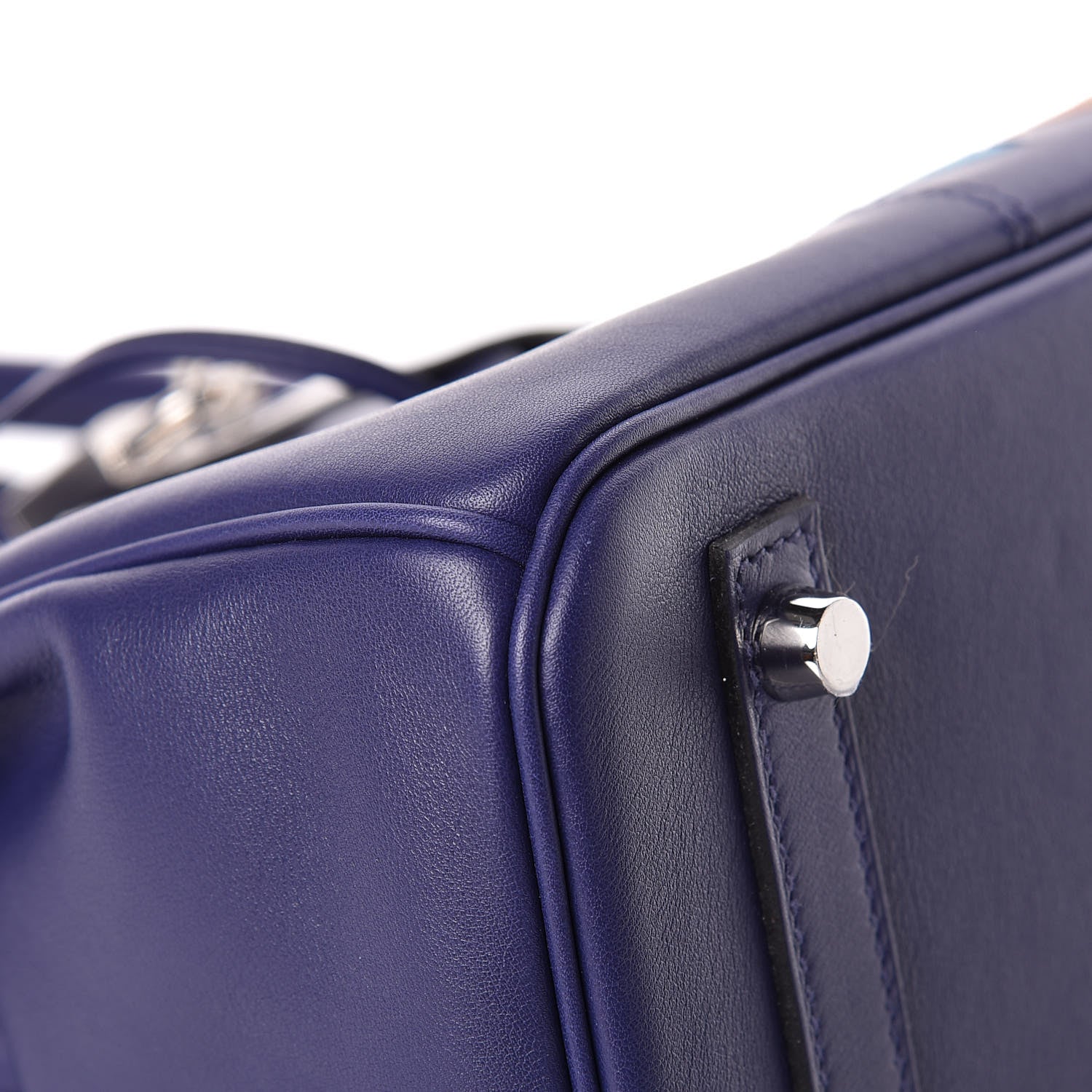 Hermes Swift Epsom Tressage Birkin 30 Bleu Encre Bleu Du Nord Gold 33 of 34
