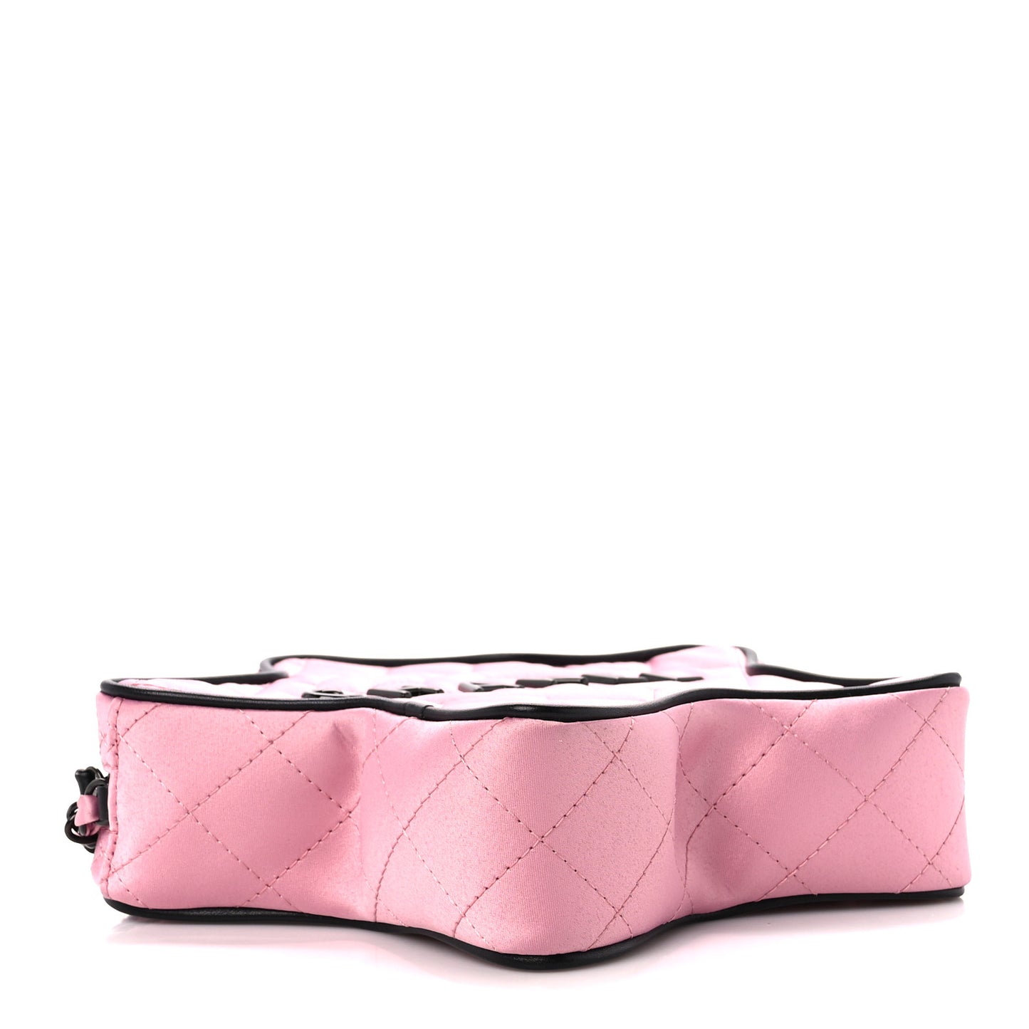 Satin Quilted Walk Of Fame Star Bag Pink