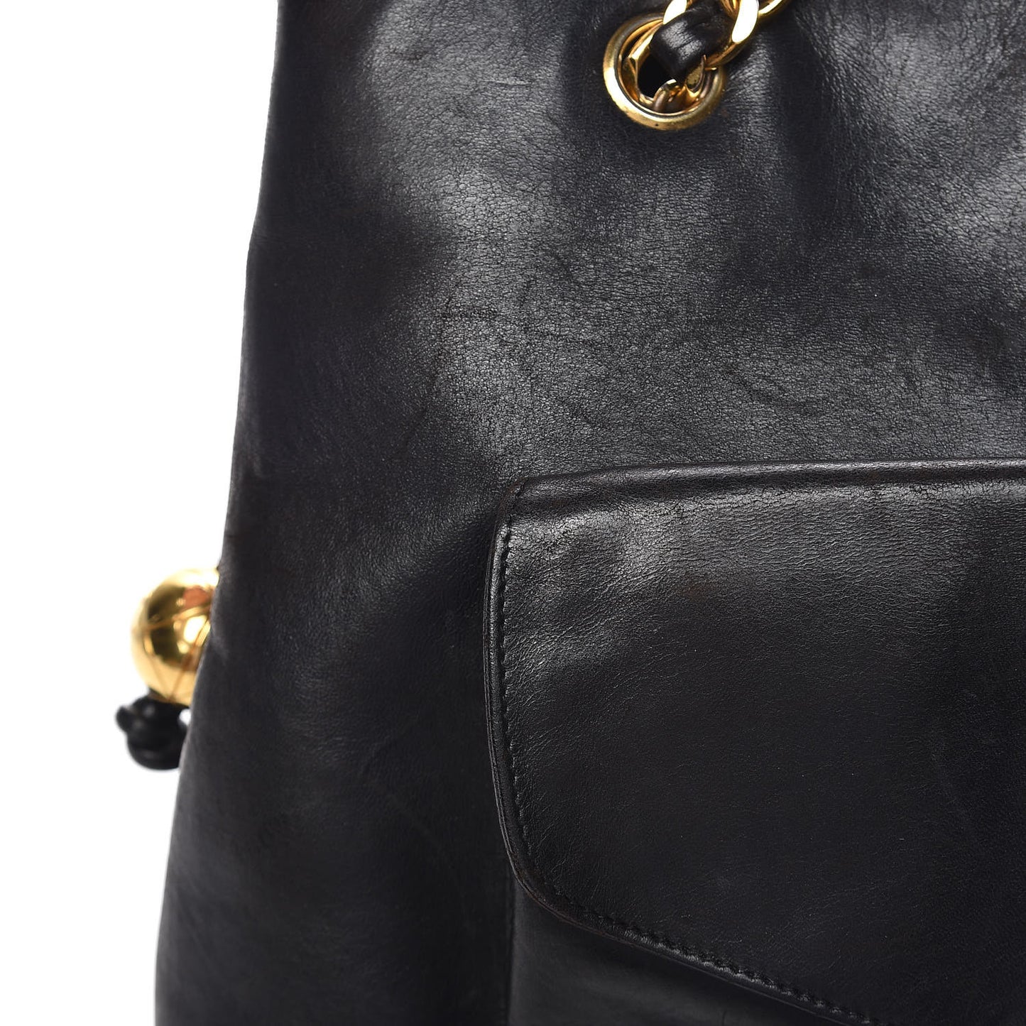 Lambskin CC Shoulder Bag Black