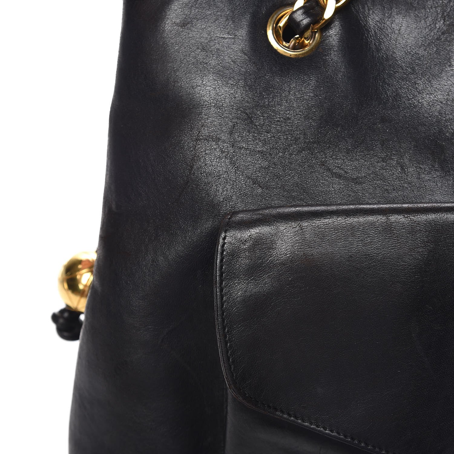 Chanel Lambskin CC Shoulder Bag Black 10 of 13