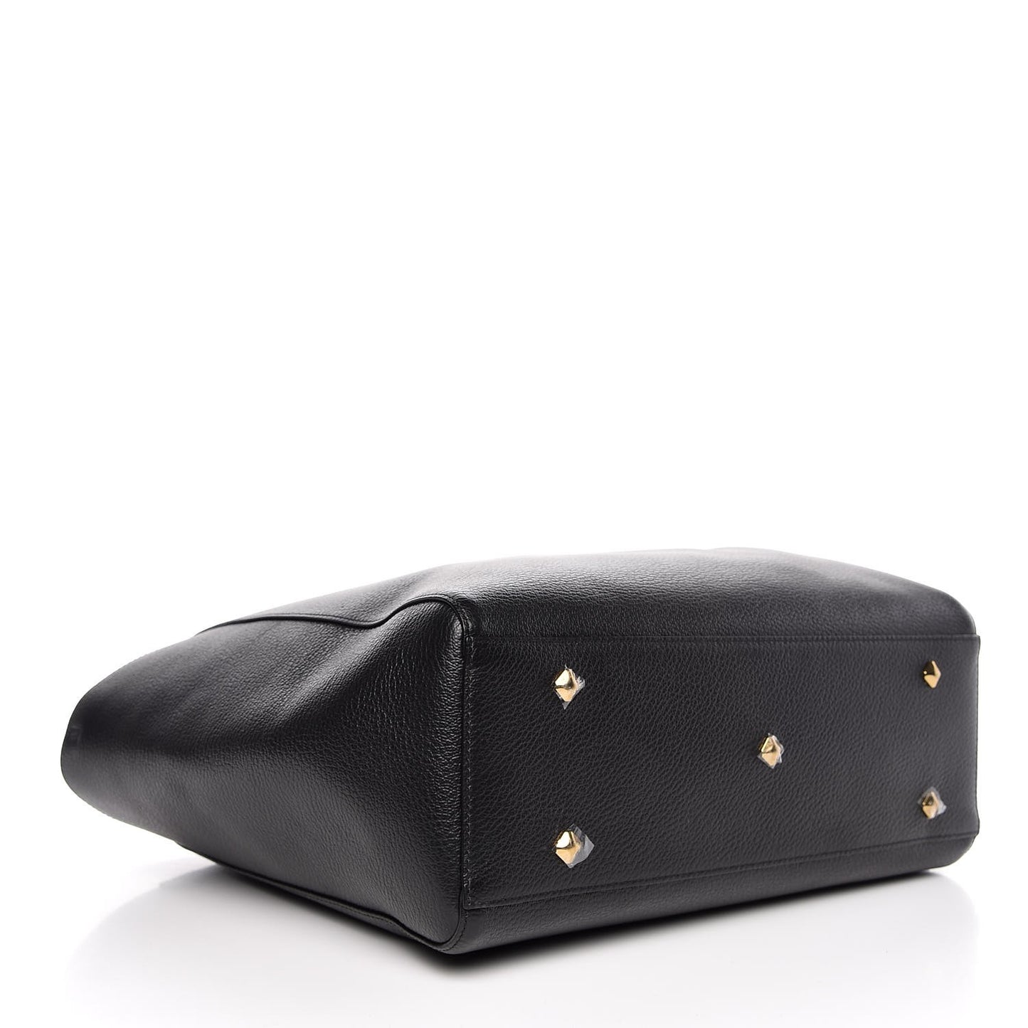 Grained Calfskin Medium Reversible Wandel Tote Black