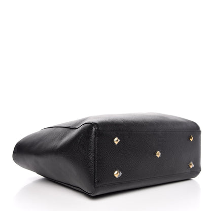 MCM Grained Calfskin Medium Reversible Wandel Tote Black 6 of 11