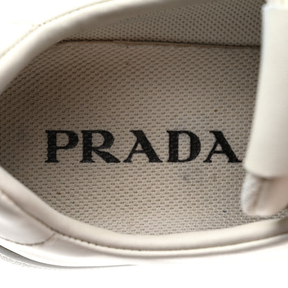 Prada Vitello Soft Logo Low Sneakers 36 White 6 of 8
