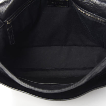 Saint Laurent Crinkled Calfskin Matelasse Monogram Large Niki Chain Satchel Black 5 of 10