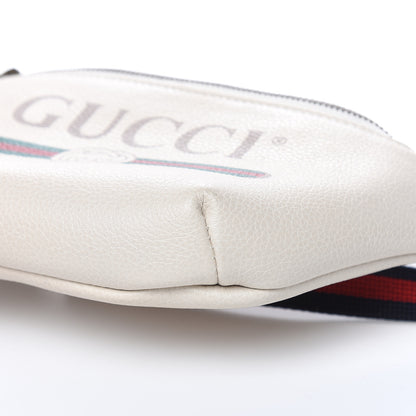 Gucci Grained Calfskin Small Logo Belt Bag White 9 of 12