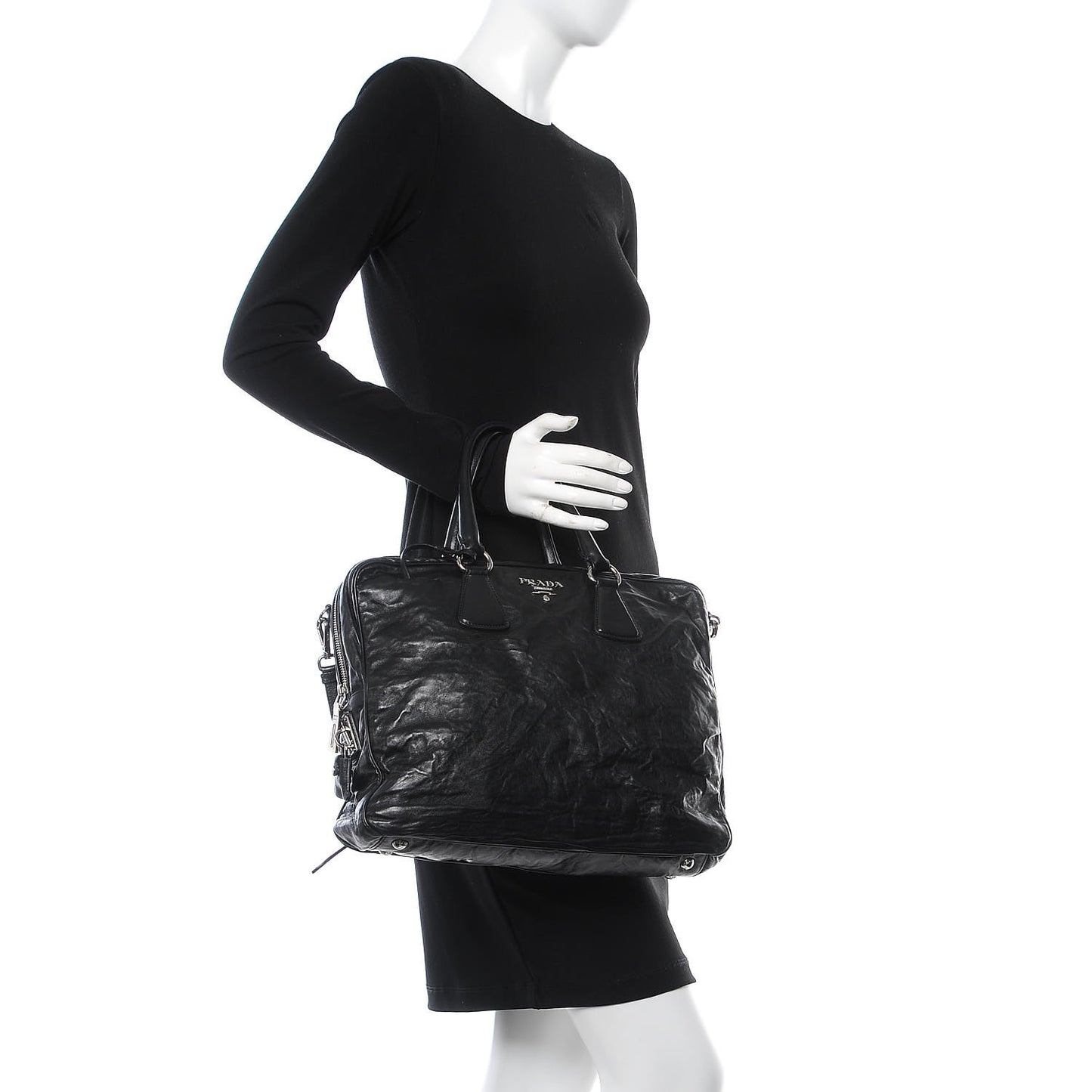Nappa Antique Breifcase Black