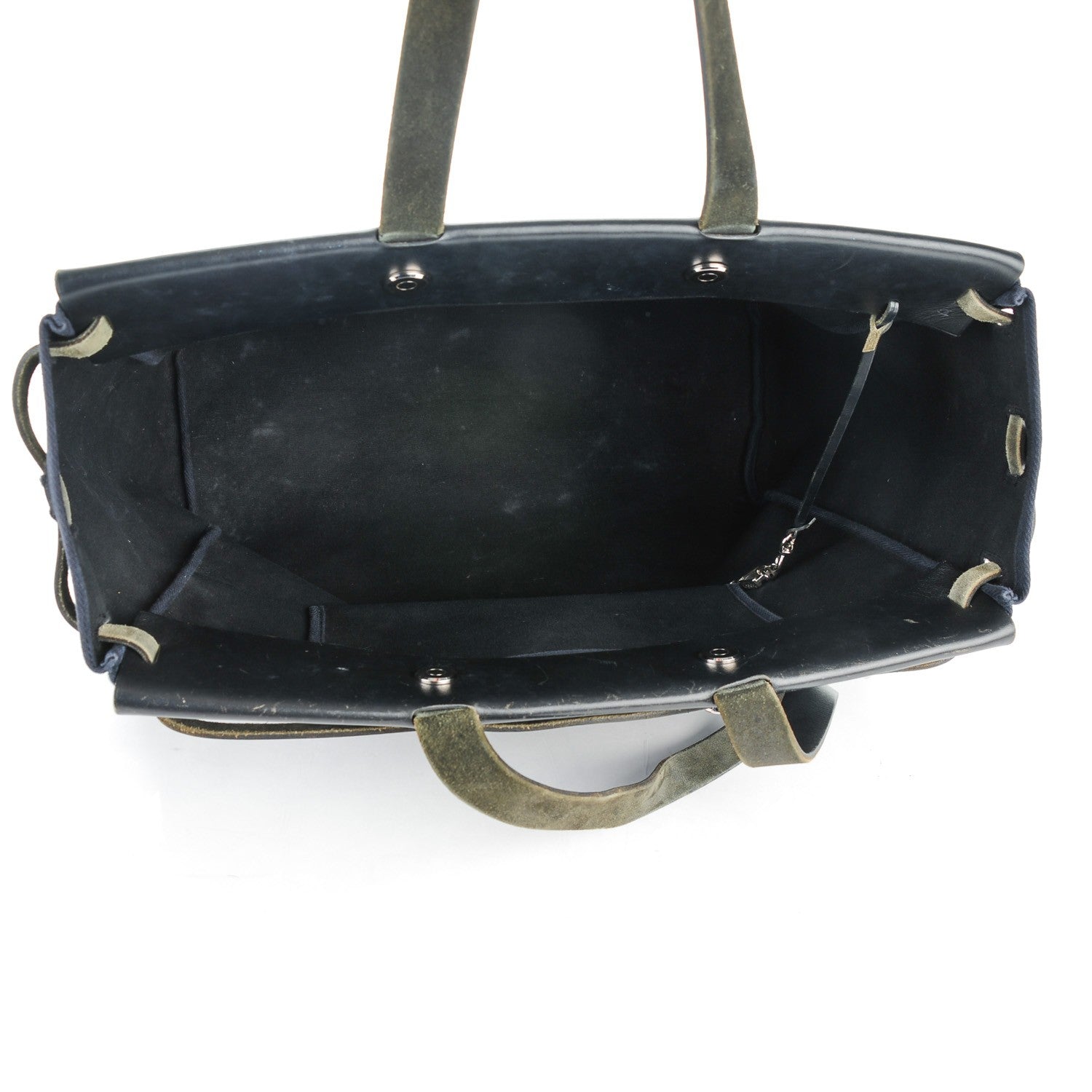 Hermes Toile Vache Hunter Herbag Cabas MM Black 5 of 12