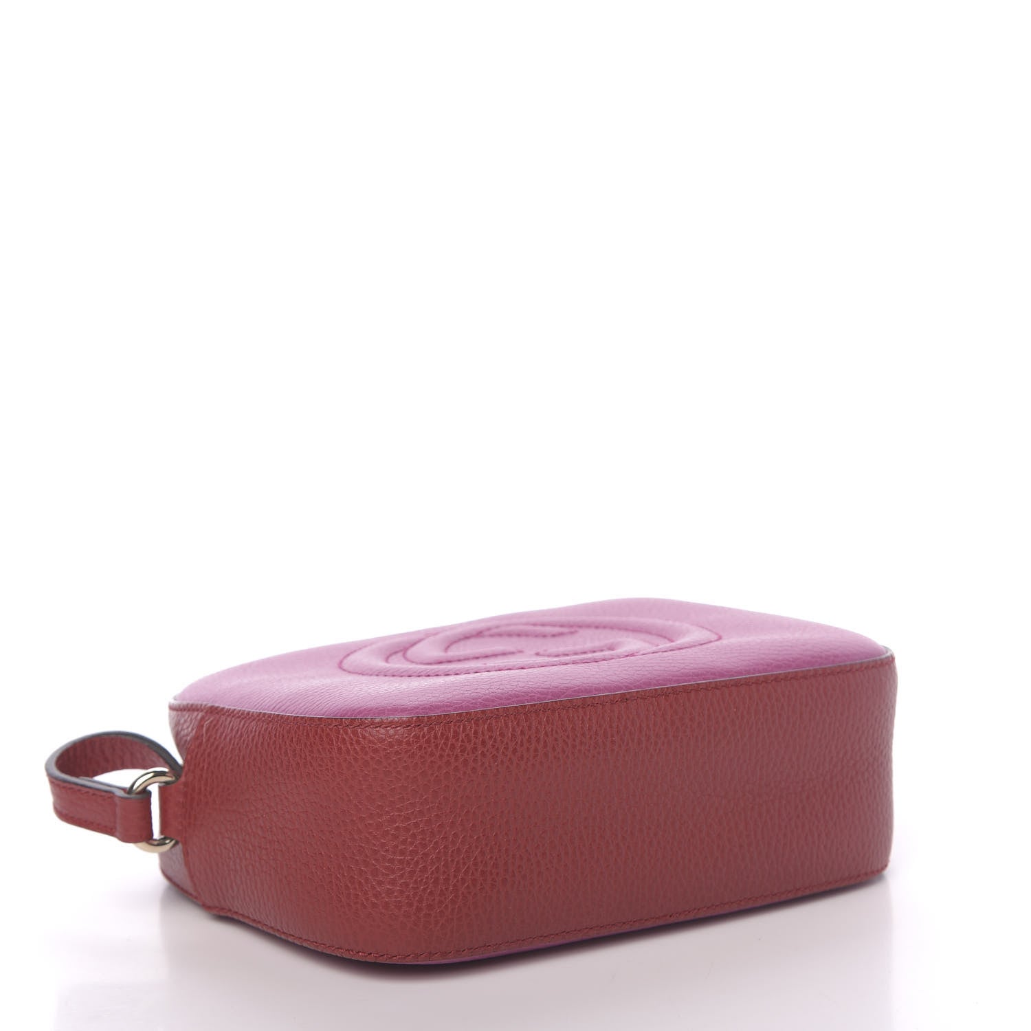 Gucci Dollar Calfskin Bi-Color Small Soho Disco Bag New Rosette Hibiscus Red 4 of 10